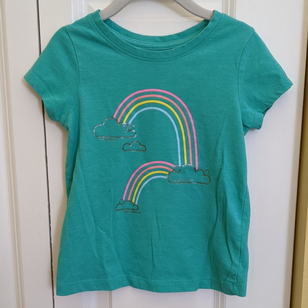 Cat and Jack Toddler Girl's Rainbow Top 🌈